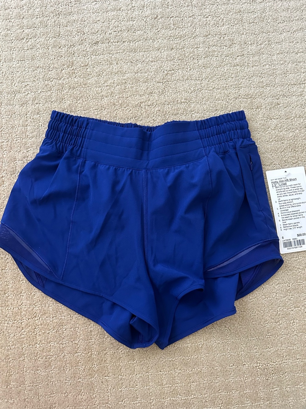 NWT Lululemon hotty hot high rise 2.5